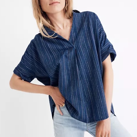 courier button back shirt madewell